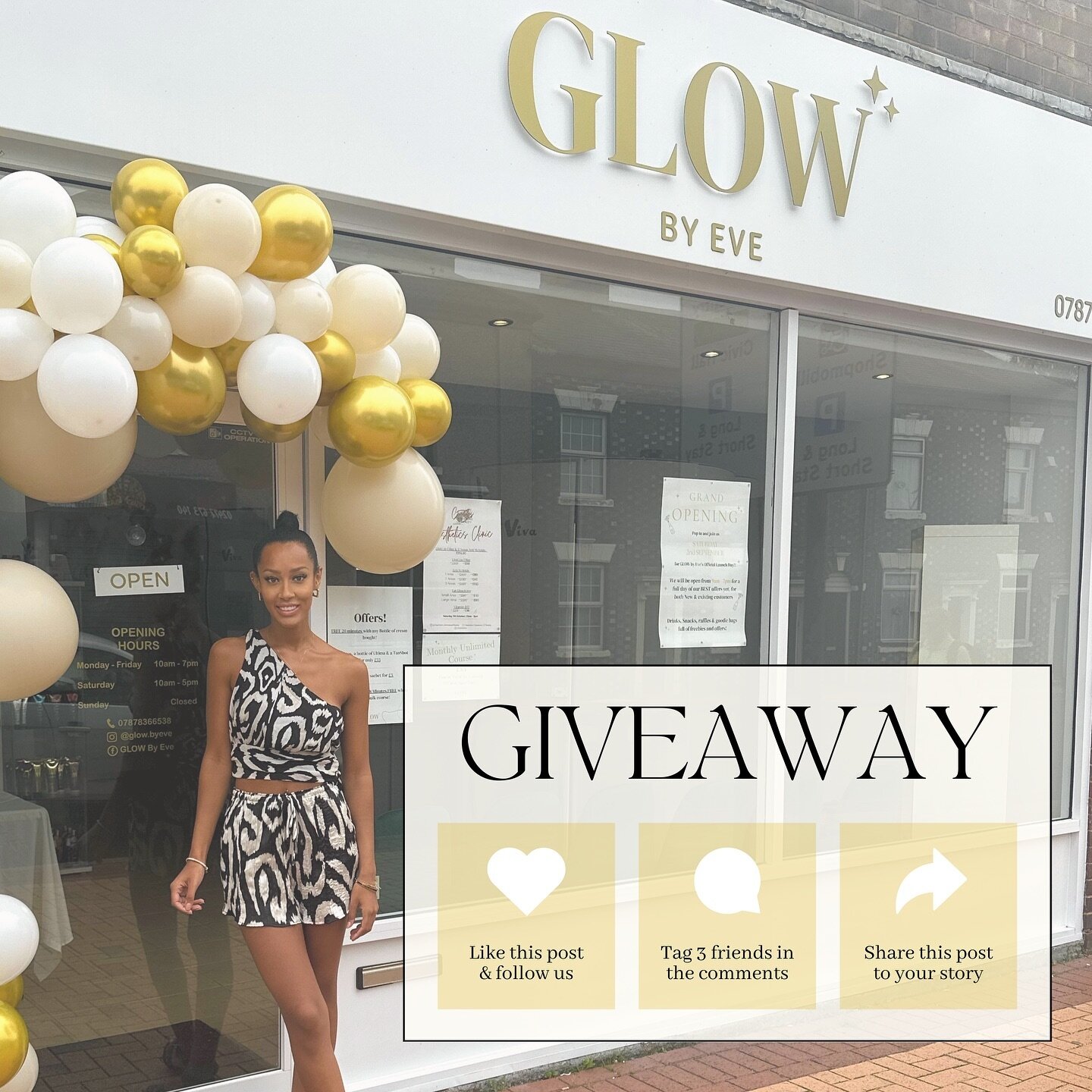 GLOW By Eve has nearly been open a whole year!! ✨
And to show our appreciation for all your amazing support this past year, there will be a chance to win the following:

- 30 min bulk course 
- 30 min bulk course
- 60 min bulk course 
- Bottle of Non