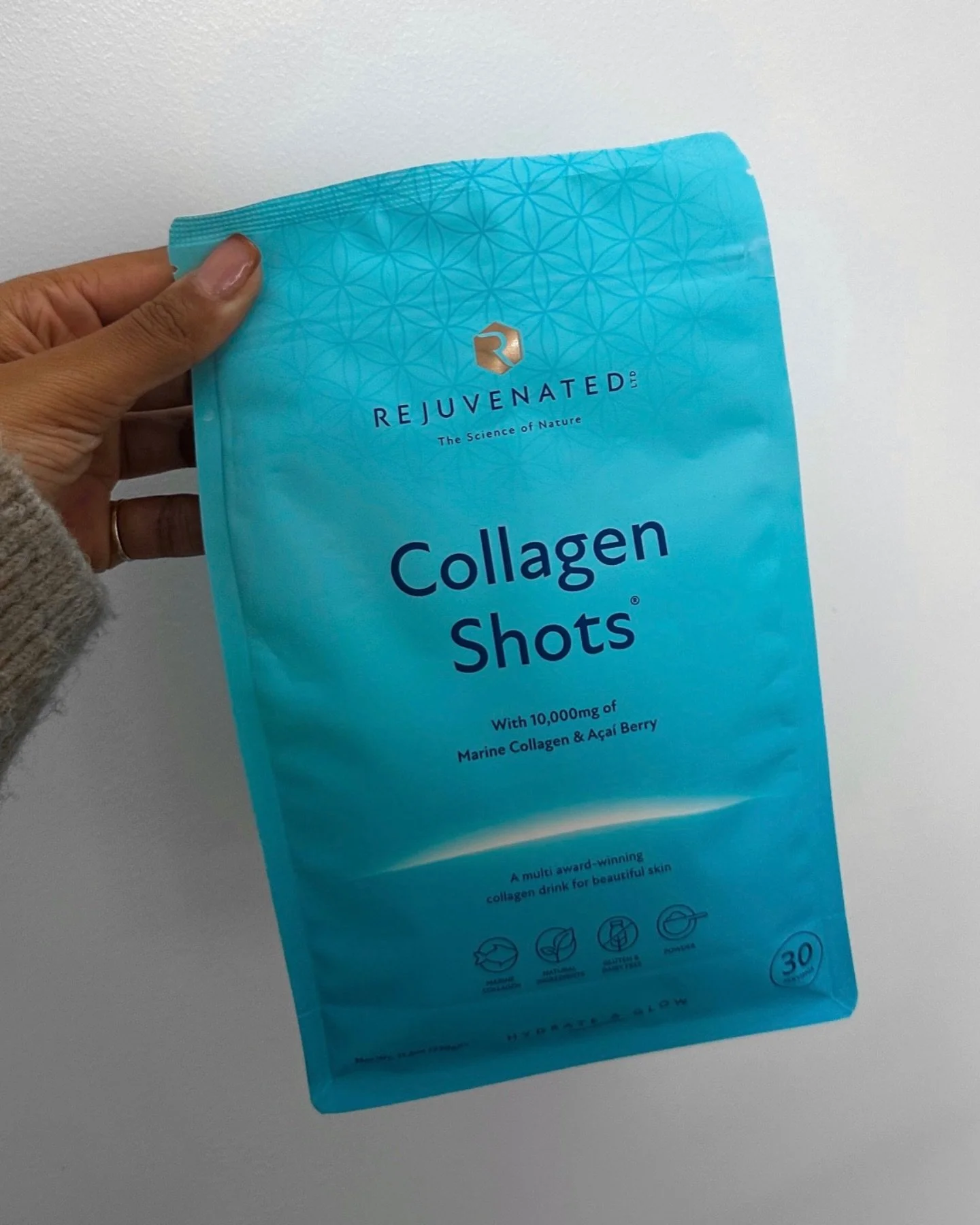 Our Rejuvenated Collagen Shots are the ultimate daily boost for your skin, hair &amp; nails. 

Packed with marine collagen &amp; antioxidants, it help to:
✨ Improve skin elasticity &amp; hydration
✨ Support stronger hair &amp; nails
✨ Reduce fine lin
