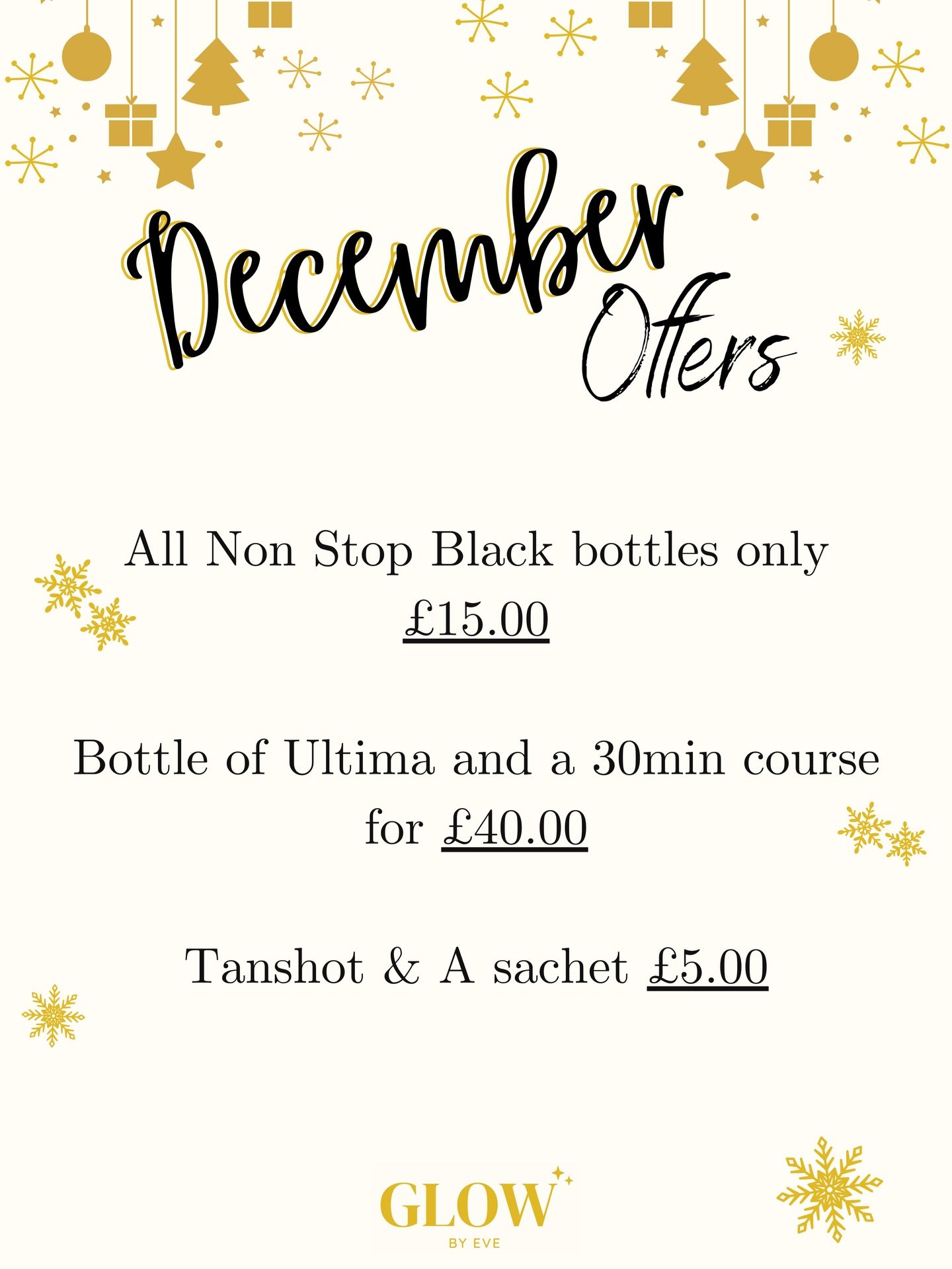 Make the most of all our offers this December! 
Available until the end of the month 🎄🤍