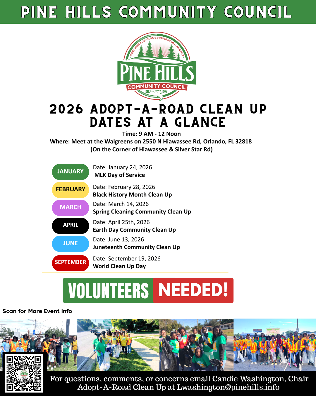 PHCC February 2026 Community Clean Up