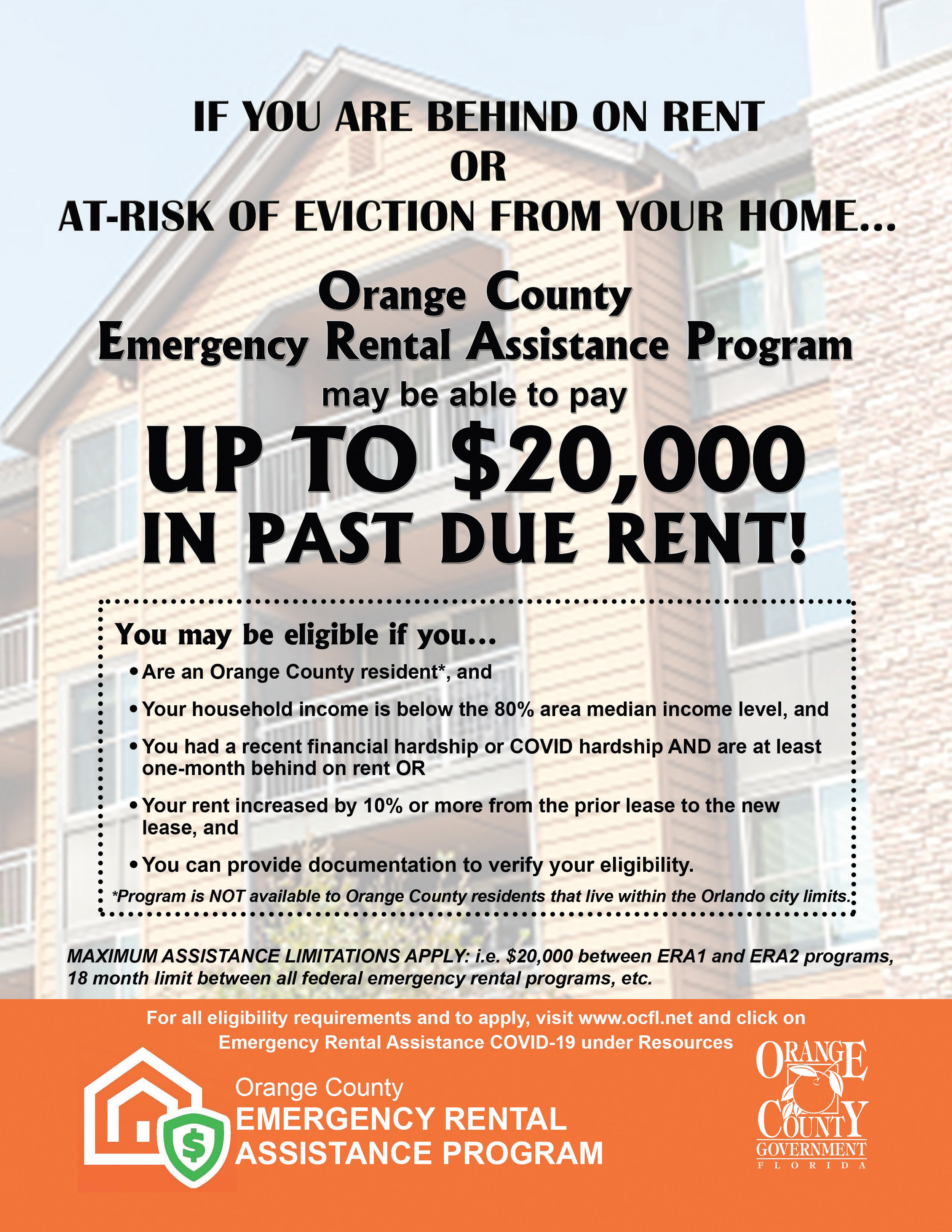 Orange County Rental Assistance Flyer
