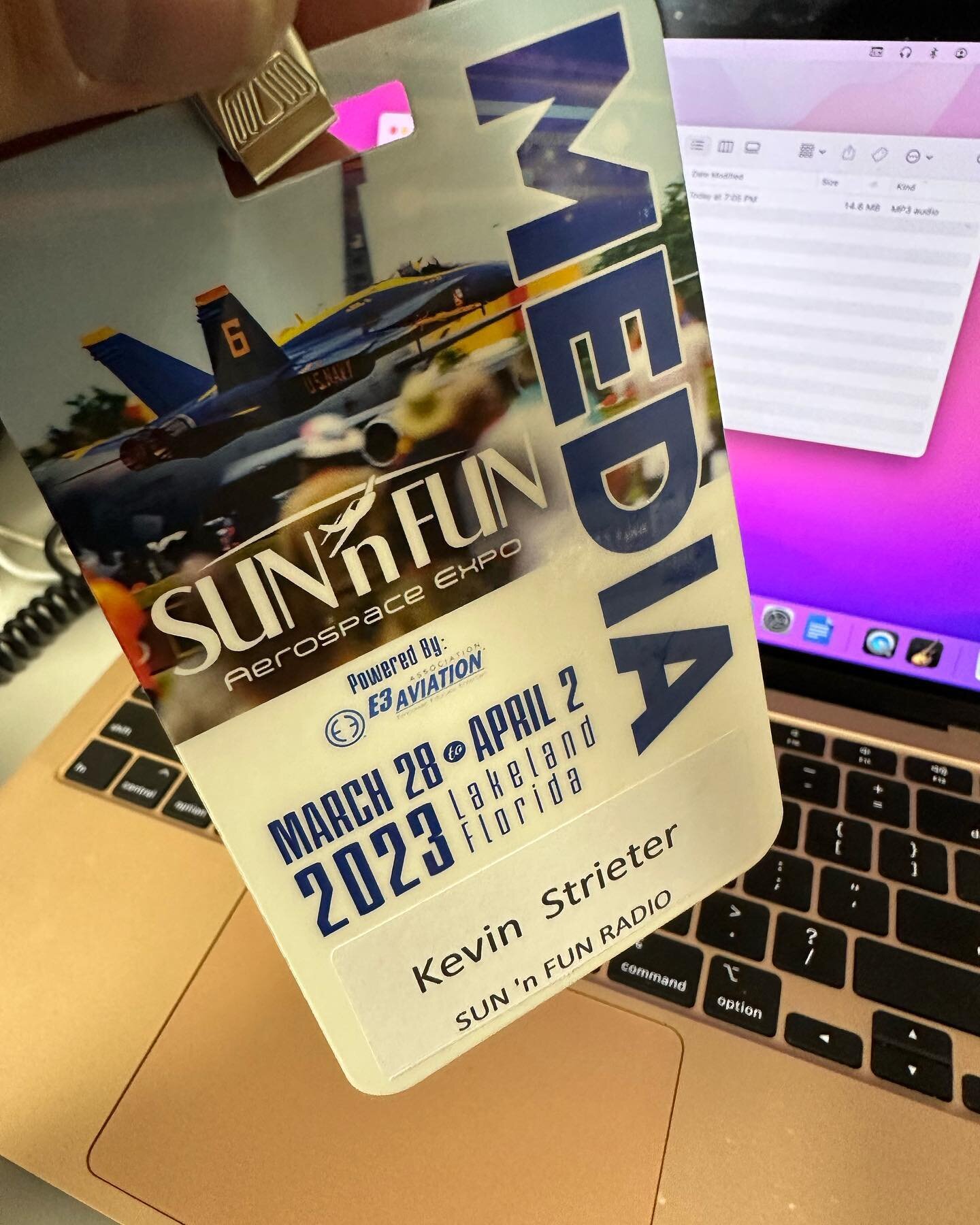 Sun N Fun 2023 working on some editing and recording projects !! #snf23 #snfradio #snfmedia #letstalkflying #letstalkflyingpodcast  #podcasting