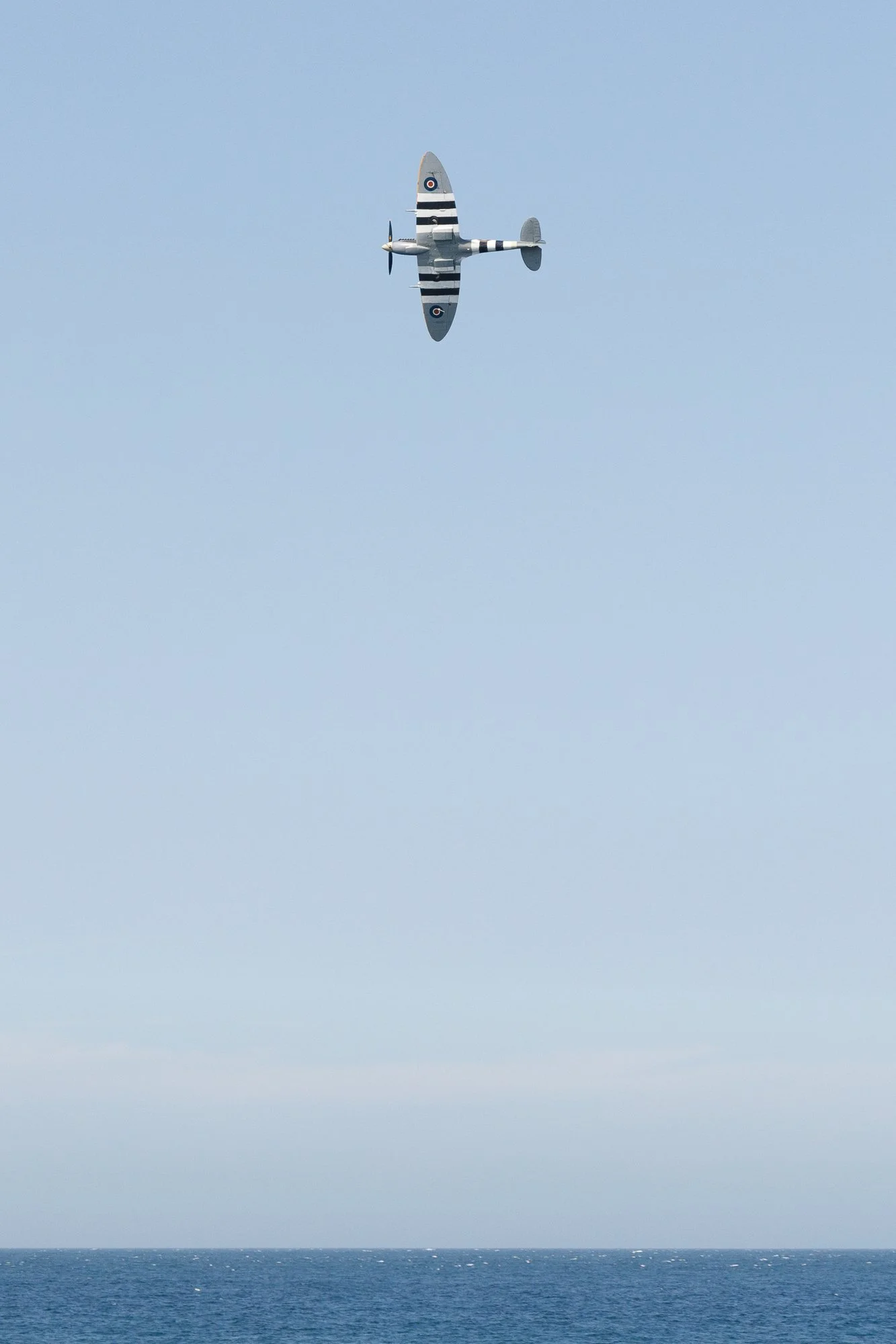 Clear blue skies and a sparkling sea set the scene for a memorable display of aerobatics.