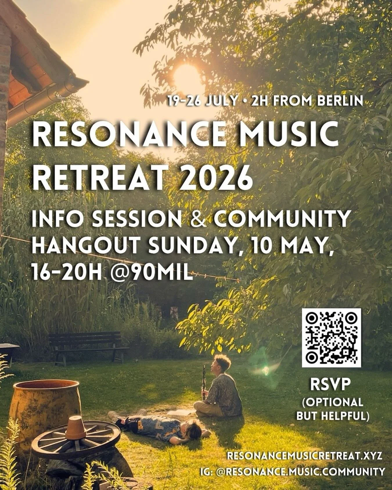Come meet the community and learn more about our retreats at our free, open info session and hangout this Sunday May 10 at @90mil___ ! Were there from 16-20h. Music, drinks, and friendly people:)

If you&rsquo;ve always been curious about our retreat