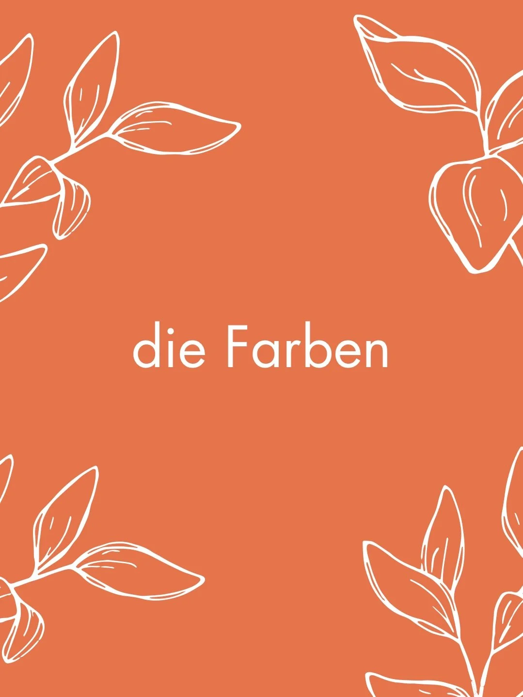 Cromatismo tedesco: "die Farben" nella lingua e nella cultura