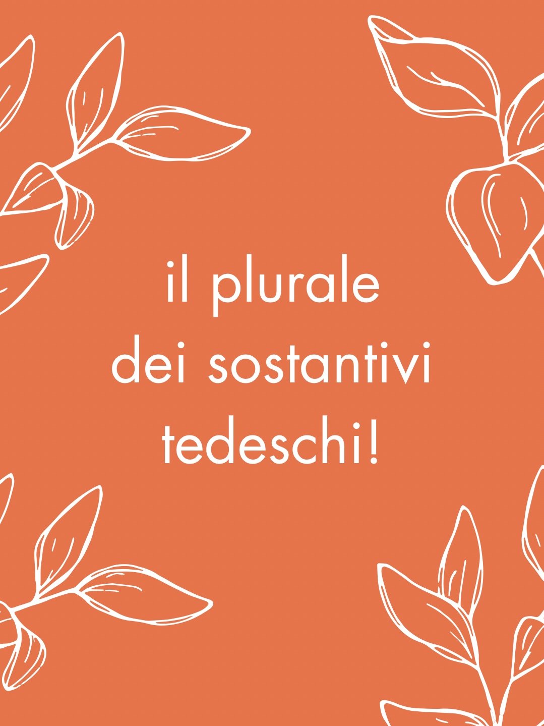 Ecco come si forma il plurale dei sostantivi tedeschi!