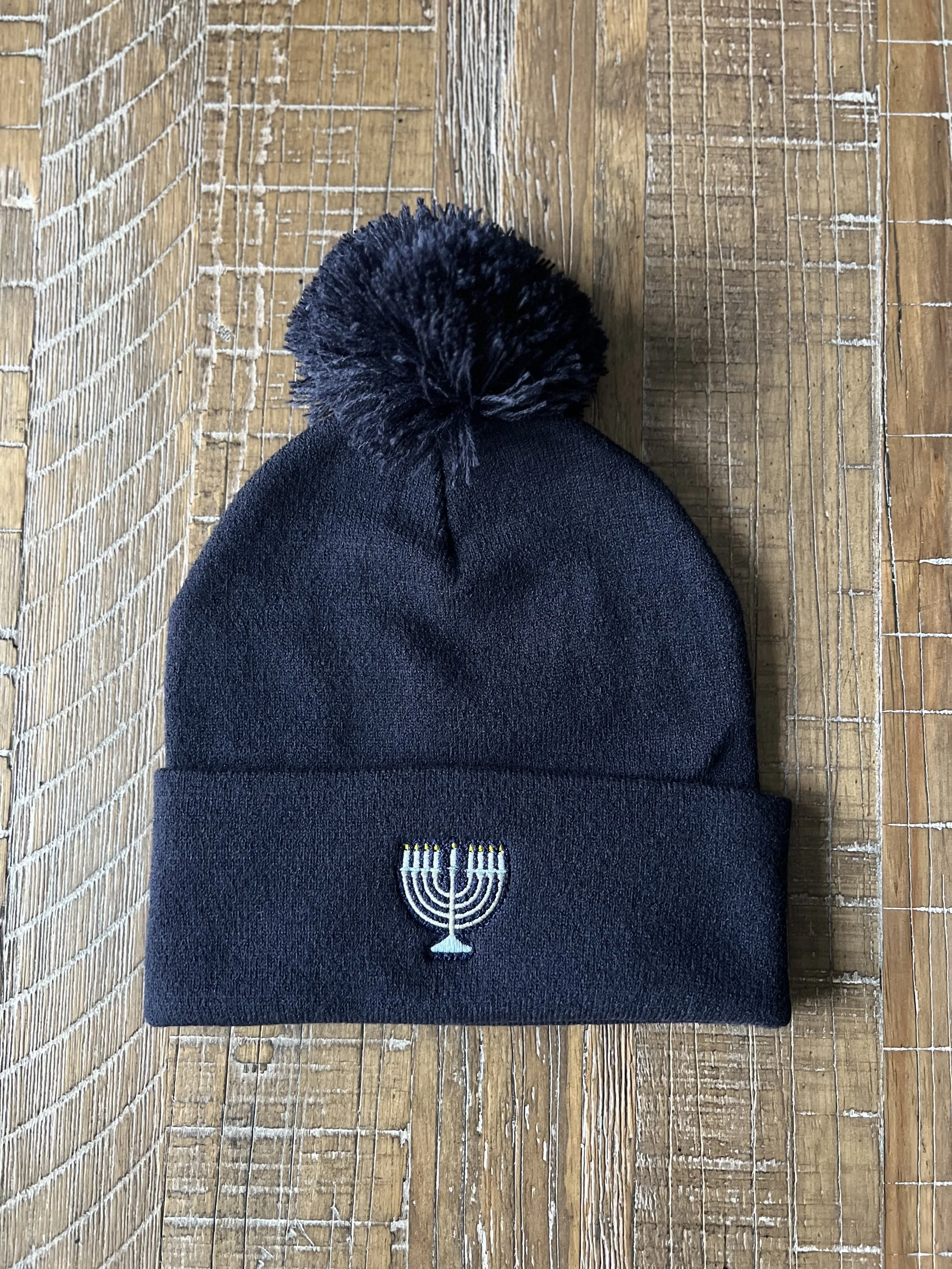 Pom Pom Menorah Beanie