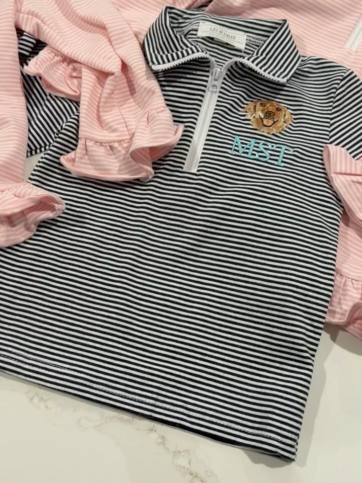 Machine embroidery by Lei and Gray.