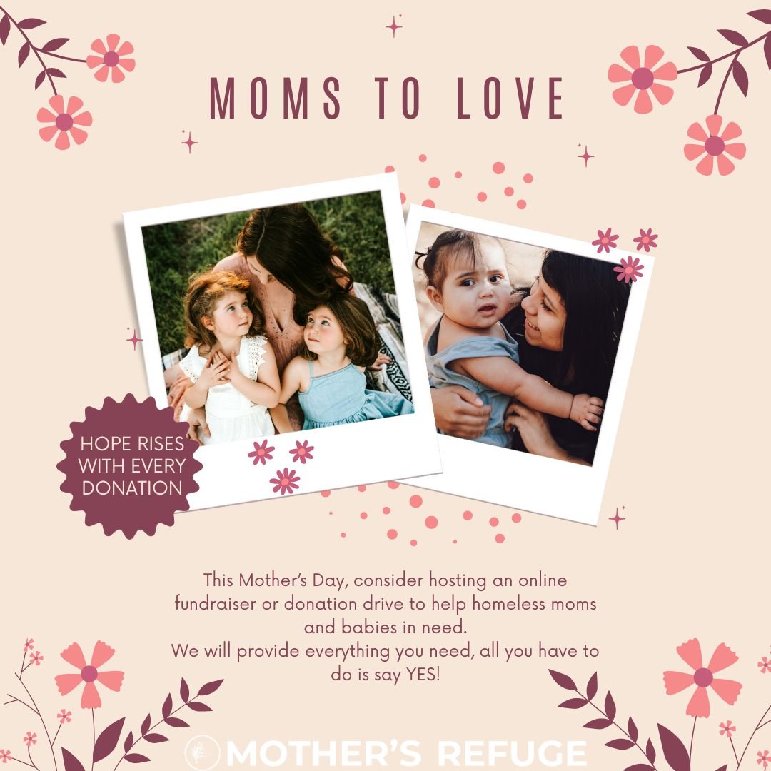 Will you or your organization consider hosting a fundraiser this Mother's Day?🌸🌸
Details here: mothersrefuge.org/fundraise