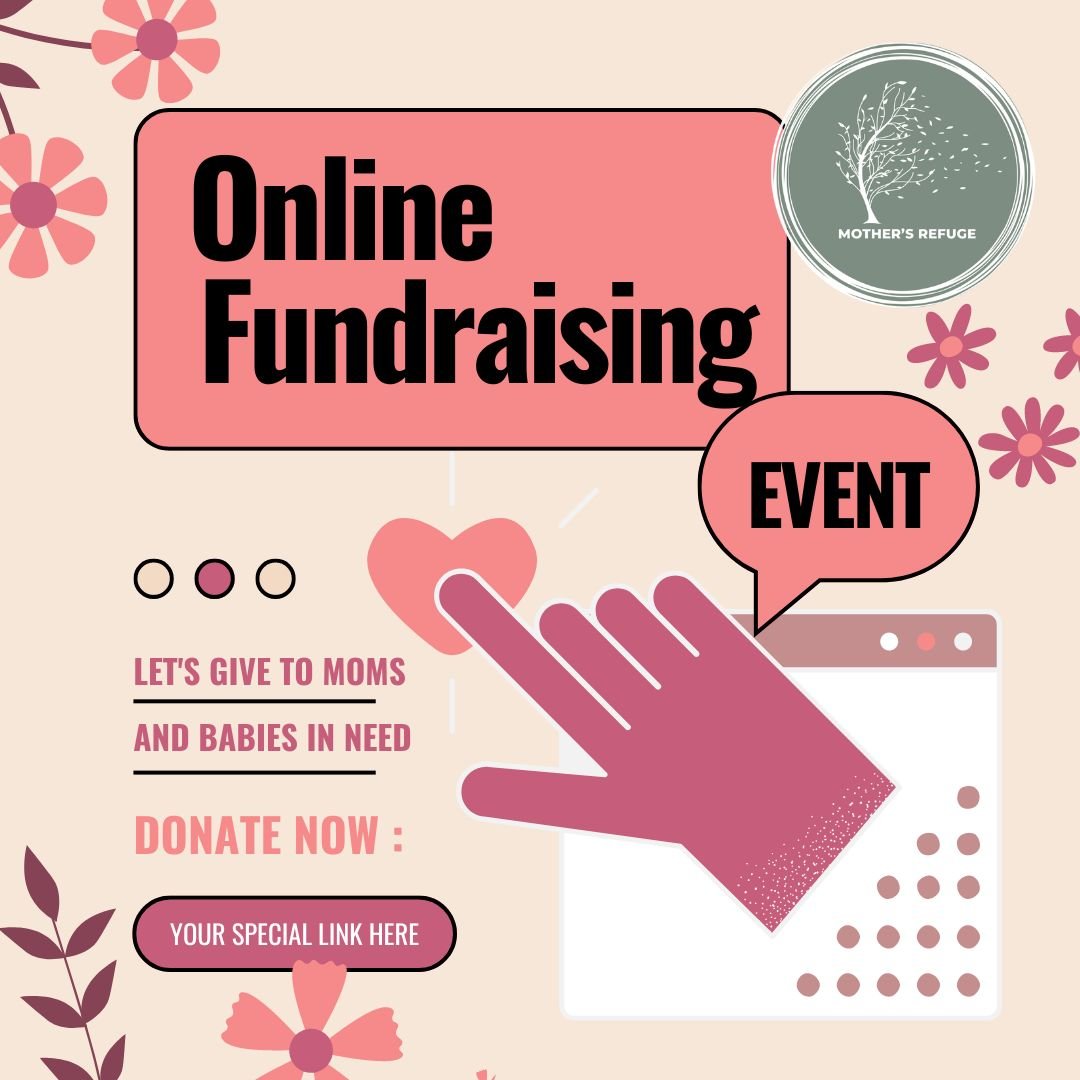 Did you know that you can host an online fundraiser to support our moms and babies?! All you have to do is say YES! 🥰

Check out the details here: mothersrefuge.org/fundraise