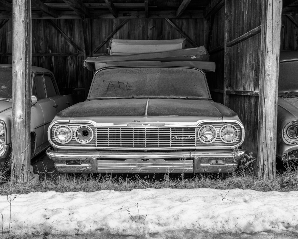 One Headlight. Chevrolet. White Mountains, New Hampshire. Winter 2026
