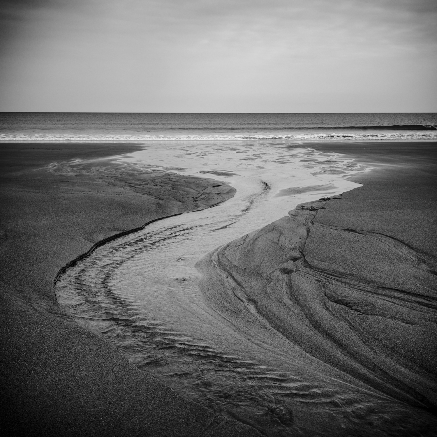 Outgoing Tide. Plum Island. Winter 2026