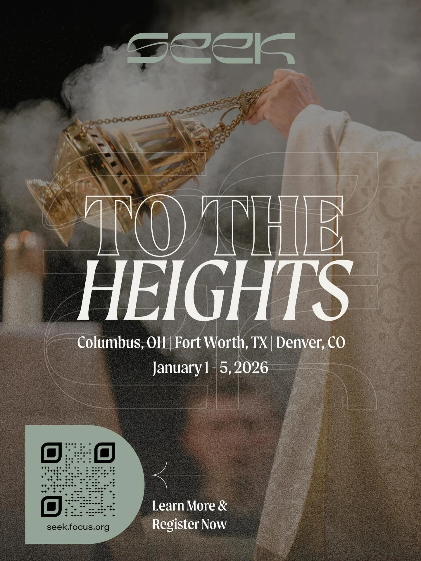 College life moves fast with classes, deadlines, and everything in between. But in the middle of it all, God is calling you. 
At SEEK 2026, take a step away from the noise and encounter the One who knows you, loves you, and has a plan for your life. 