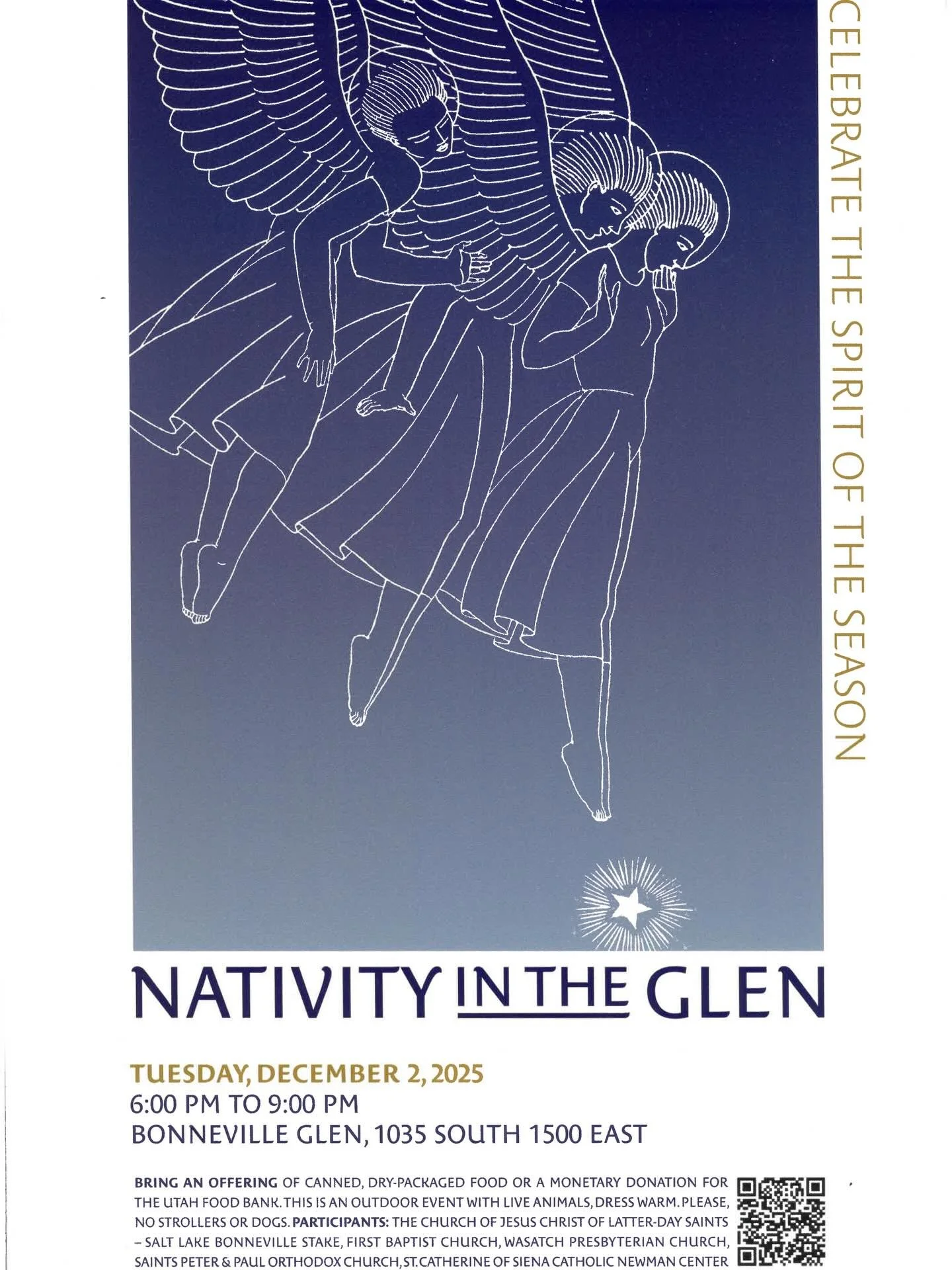 Nativity in The Glen is a multi-faith community event held in the Bonneville Glen which is transformed into the City of Bethlehem. The entrance fee is a canned food or cash donation! ✝️

We&rsquo;re excited that our St. Catherine&rsquo;s choir will a