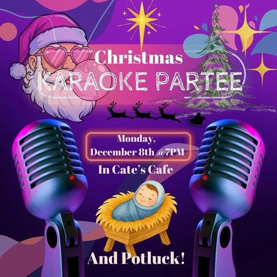 NEXT MONDAY at 7 PM, we will be hosting a KARAOKE MUSIC NIGHT in Cate&rsquo;s Cafe in tandem with a POTLUCK! Strengthen those vocal cords and come prepared with your favorite karaoke song! 🎅🏼🎤🎶

#saltlakediocese #catholicism #christianity #cathol