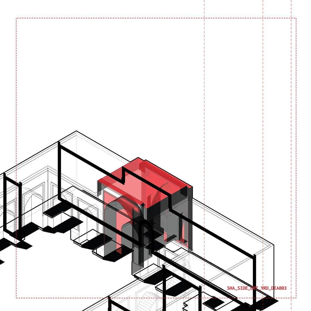 SHA_SIDE_CRT_YRD_DIA003
Series of sections and plan of the side courtyard of the Iwan directly across the main entrance in the Shah Mosque located in Isfahan, Iran. ⠀⠀⠀⠀⠀⠀⠀⠀⠀
&bull;
&bull;
&bull;
Isfahan Recut, constitutes an elaborate and expanded e