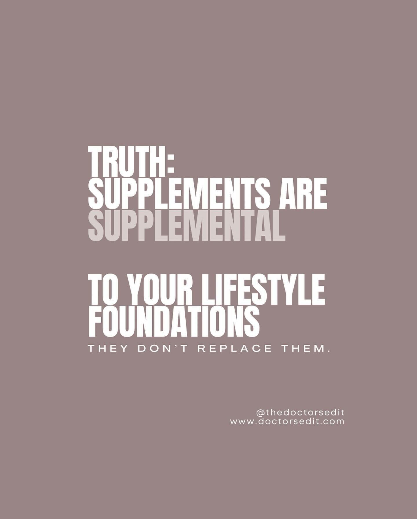 ➔ When people come with a list of 99 supplements but still don&rsquo;t feel better 🤦🏻&zwj;♀️. 

Everything you put in your mouth should have a good reason for it. 

👉 Unpopular truth #2: Supplements help those who help themselves. ie; They work be