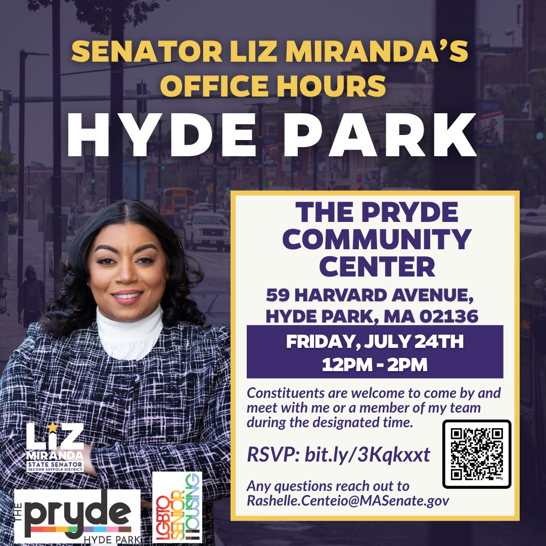 Senator Liz Miranda's Hyde Park Office Hours