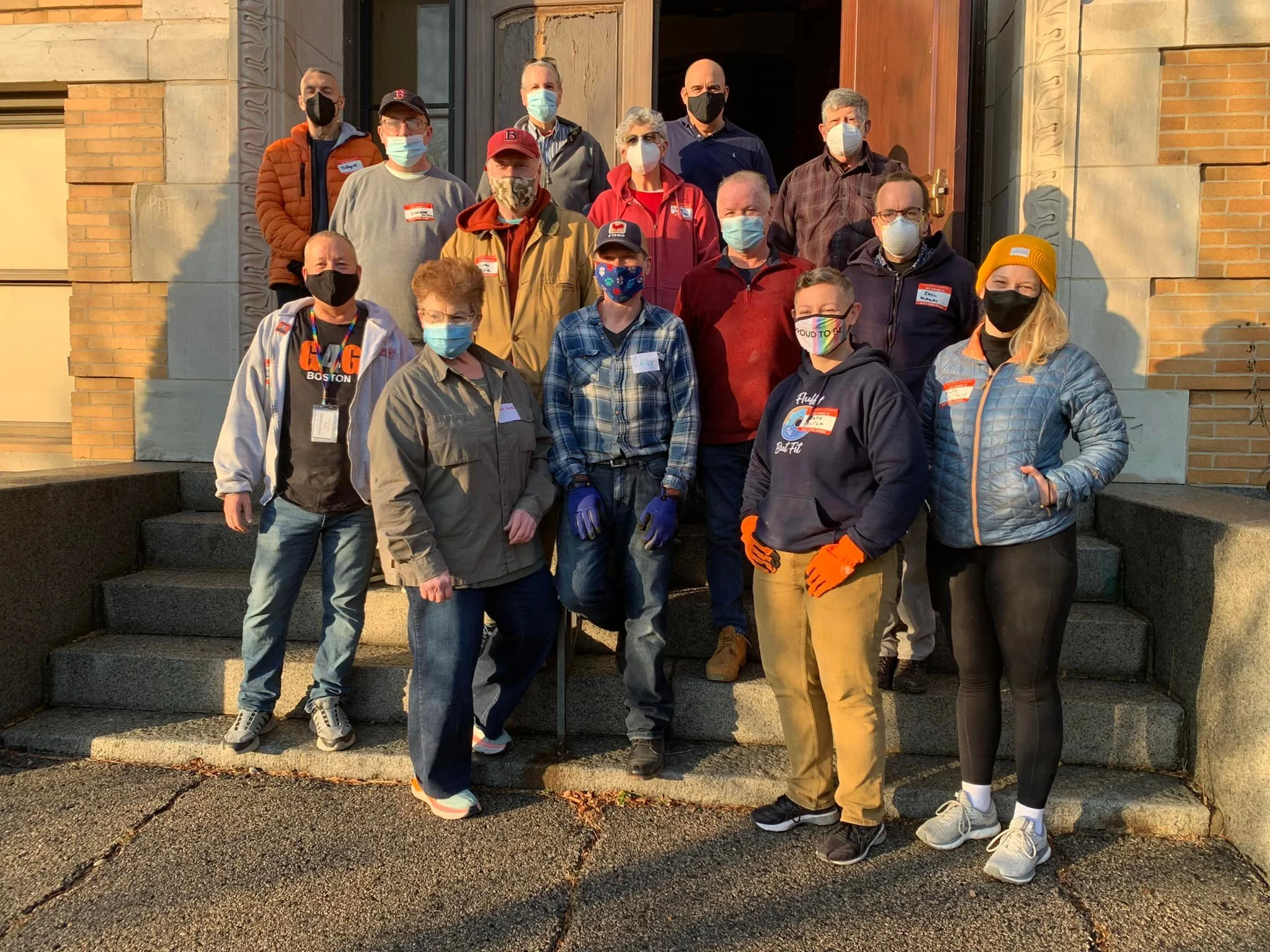 Gay for Good group volunteering at Giveaway Days