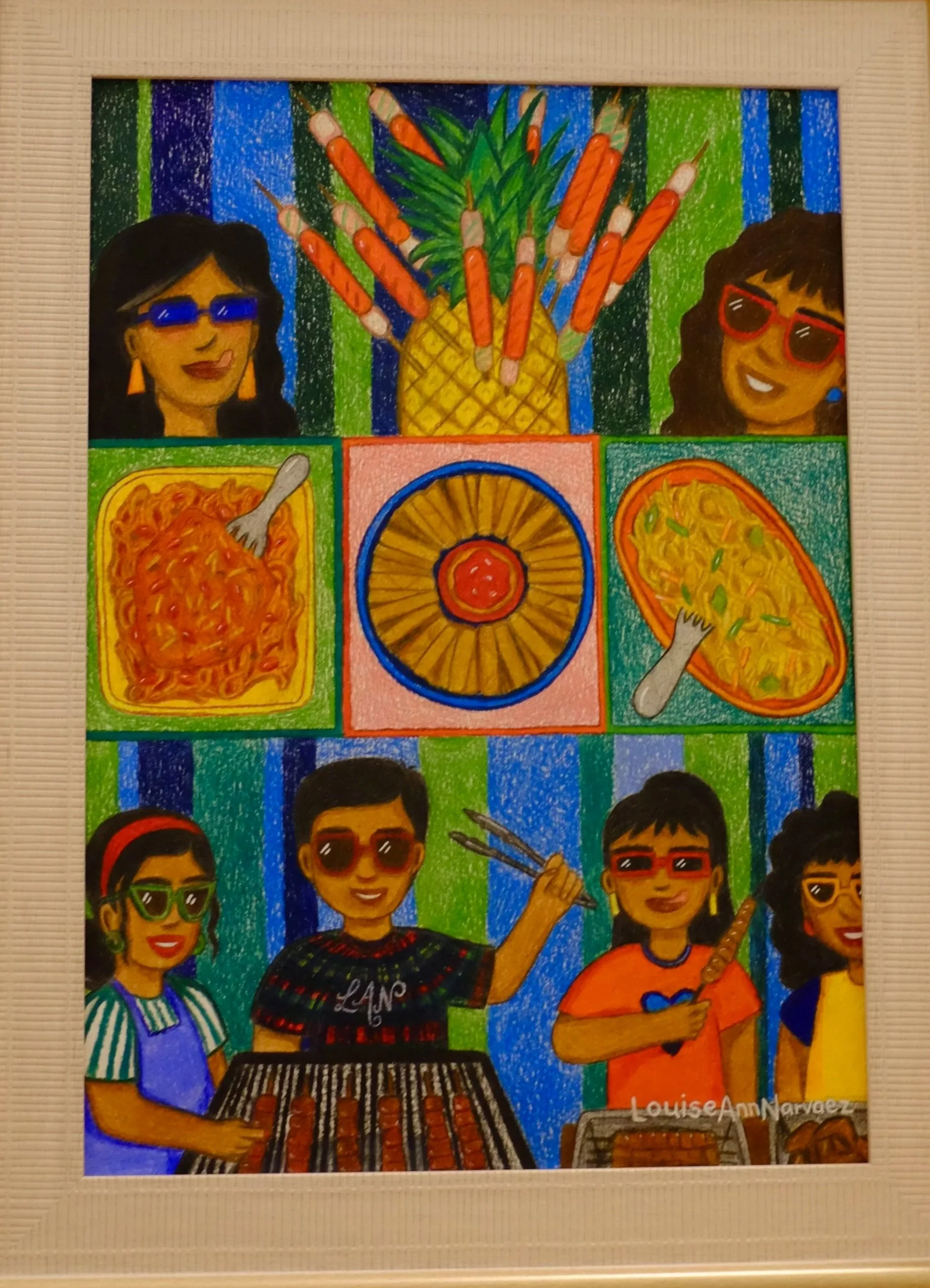 'Party Party' 
 
Original, Coloured Pencils — £195
 
 
A4 print — £35
 
Available to purchase at Kubo Garden