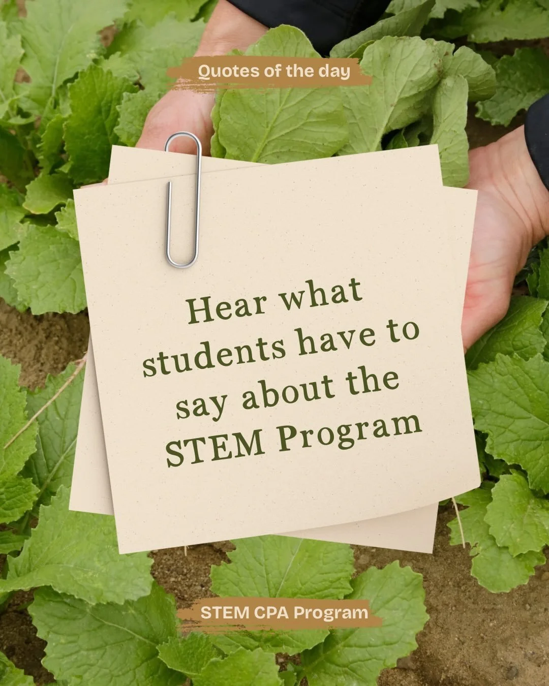 These are just a few reflections from the incredible middle and high school students we&rsquo;ve had the privilege of working with throughout the STEM CPA Program. 

Our goal? To reach thousands of students across Ventura and Santa Barbara counties a