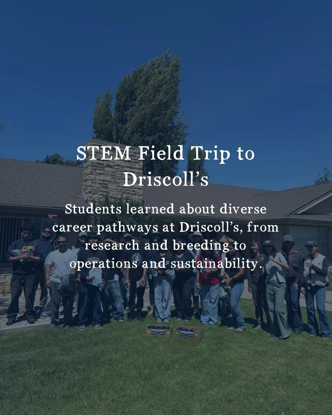 This week&rsquo;s STEM field trip to Driscoll&rsquo;s gave students a firsthand look at how science, innovation, and agriculture come together to shape the future of food production 🍓 From exploring career pathways in the industry, to learning about