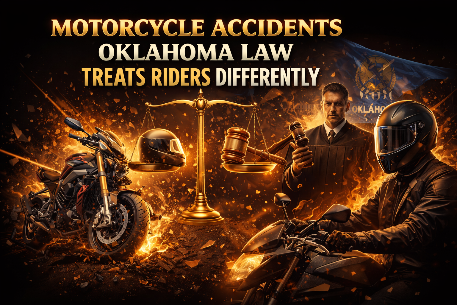 Motorcycle Accidents: How Oklahoma Law Treats Riders Differently