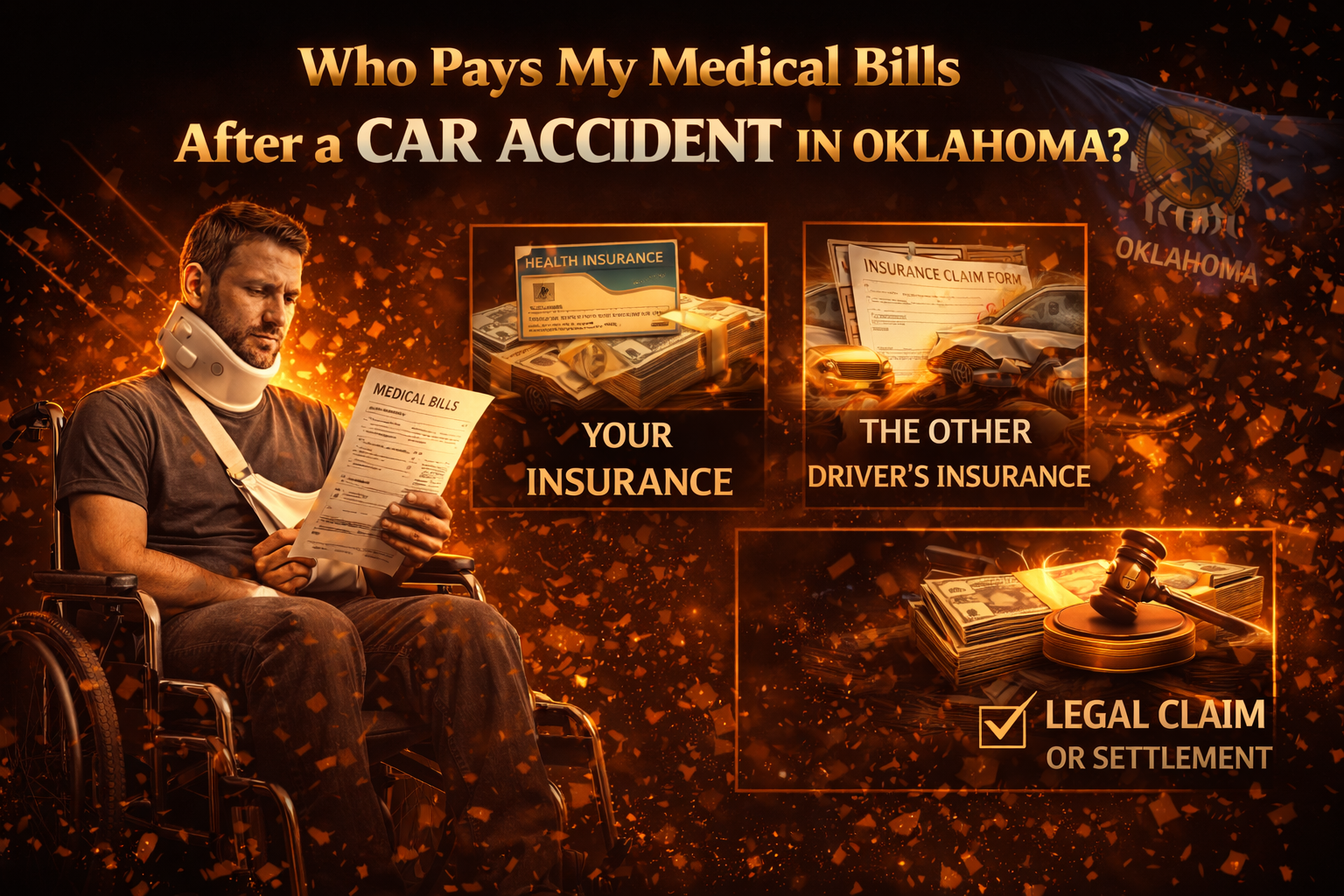 Who Pays My Medical Bills After a Car Accident in Oklahoma?