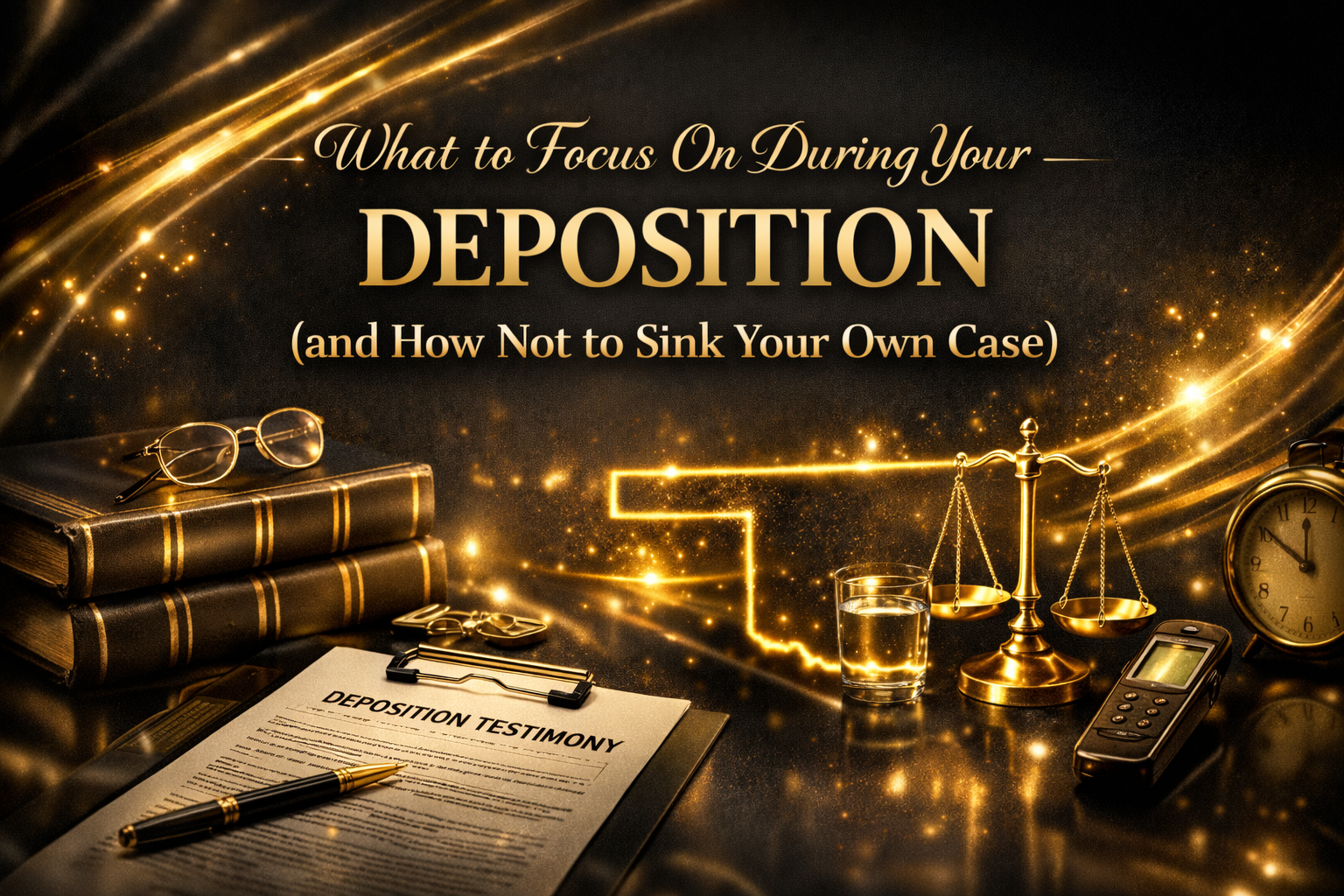 What to Focus On During Your Deposition (and How Not to Sink Your Own Case)