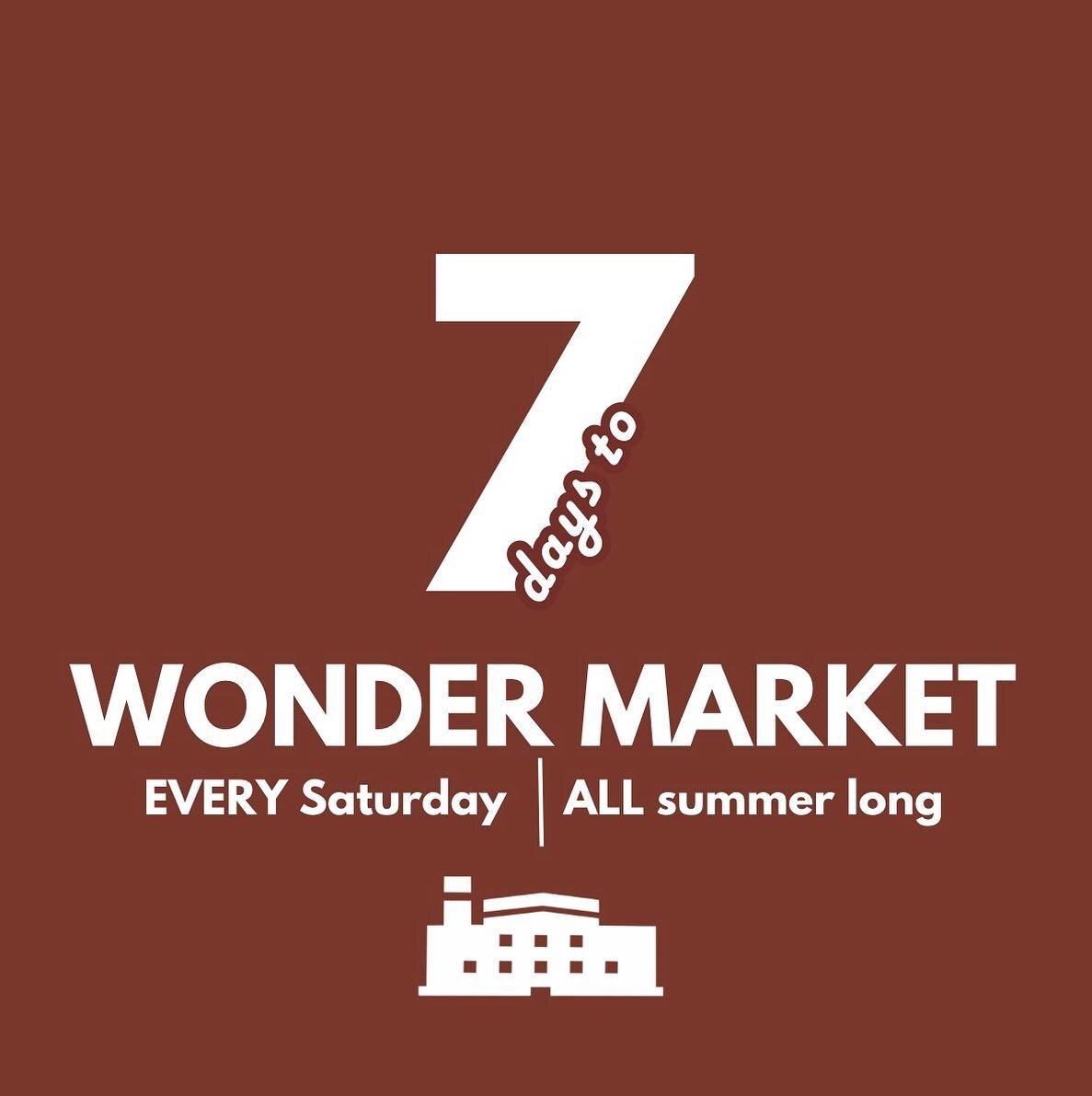 We have entered the FINAL WEEK until our Wonder Market is back for Summer 2023!

We are so excited to host tons of local vendors including food, farmers, artists and so much more for you again this year! 

Mark your calendars for NEXT SATURDAY to com
