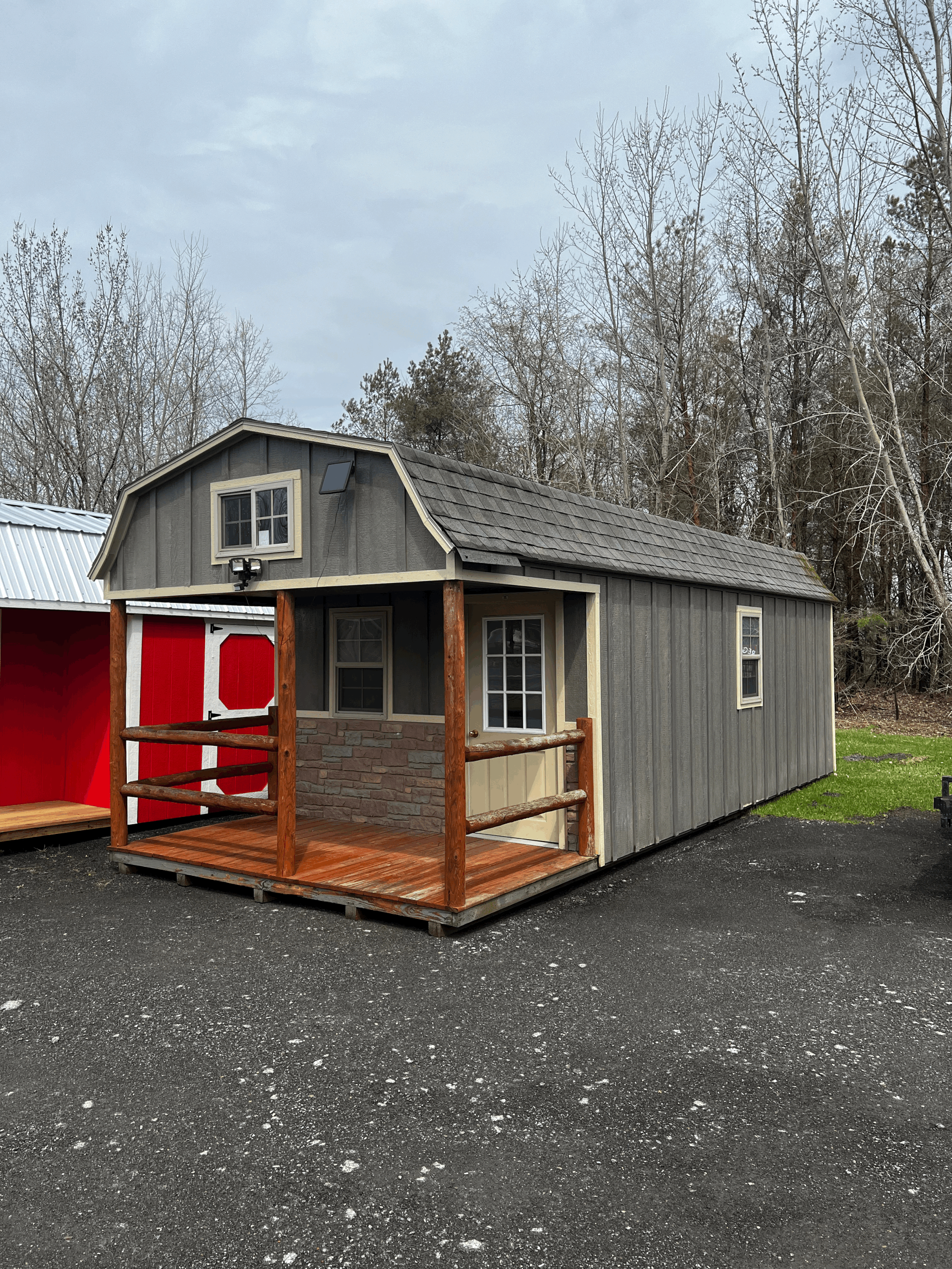 Pre-Owned 12 X 28 Lofted Cabin