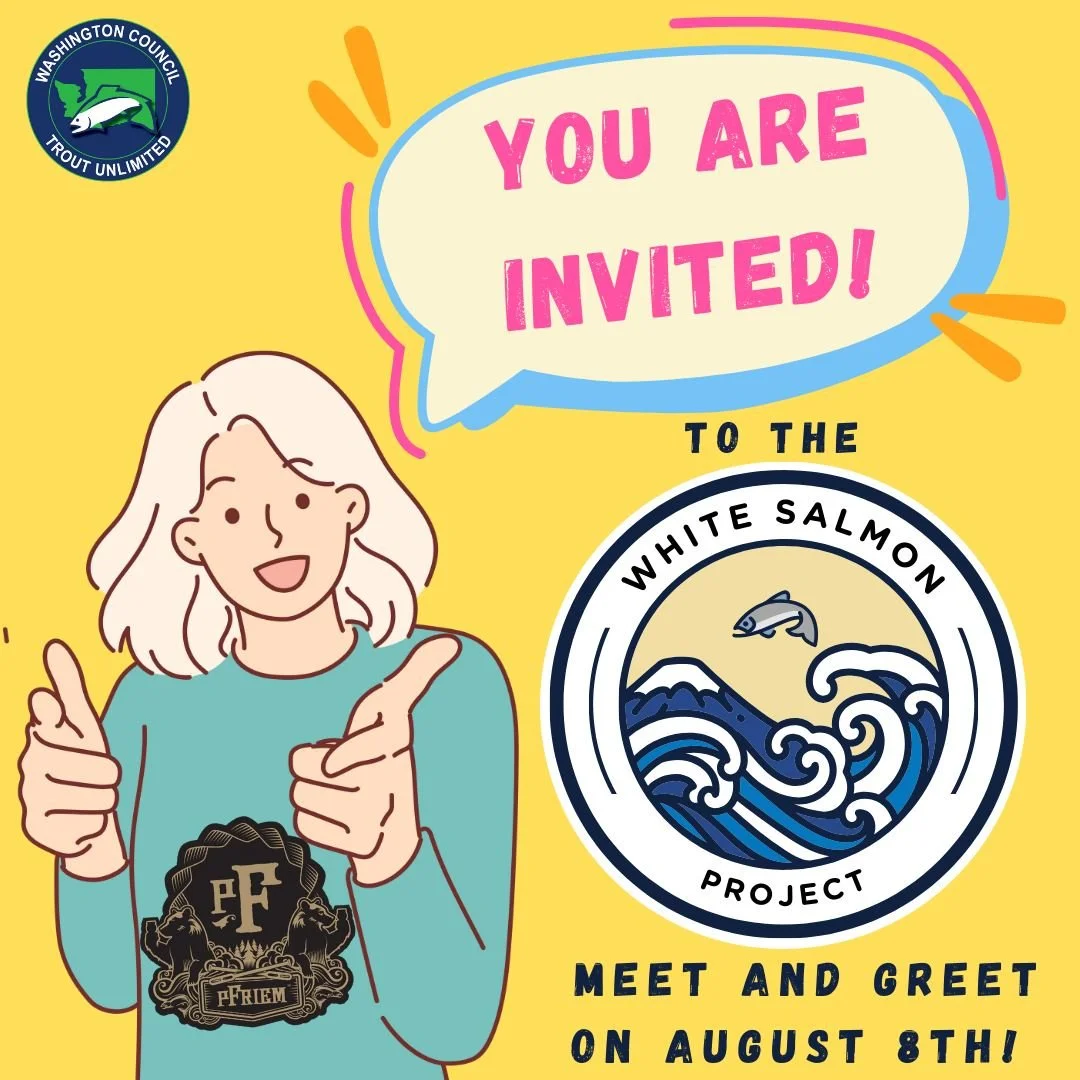 Curious to know how citizen science can make a difference in your community? Meet with volunteers, supporters, community members, and of course, the director of the project, J Michelle of @olympia_trout_unlimited and @olywomenonthefly! These spawning