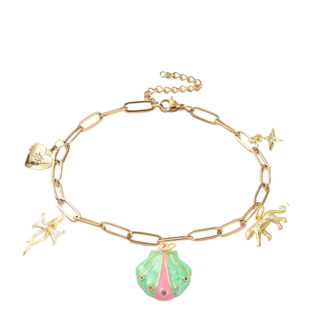 Gold Paperclip Bracelet