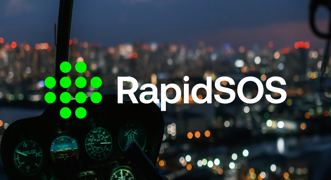 RapidSOS logo on image background