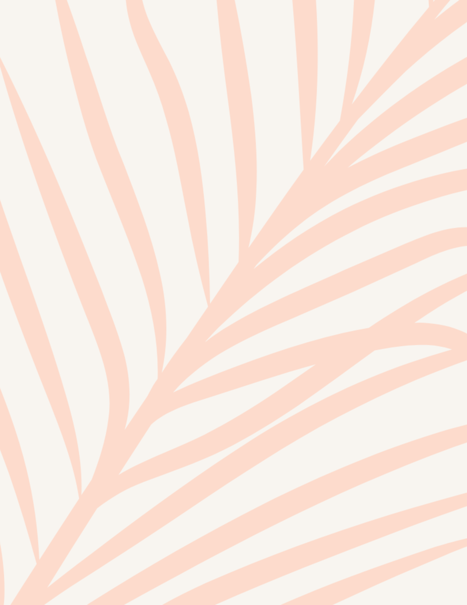 Light pink palm leaf pattern on a white background.