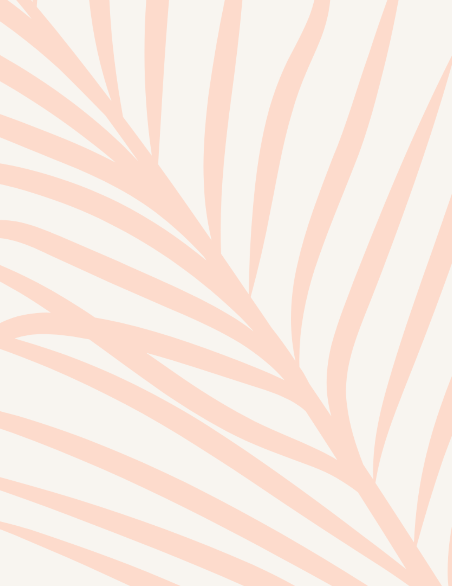A pattern with light pink and cream tropical palm leaves.
