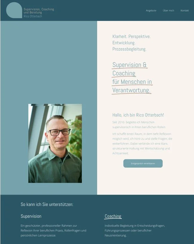 screenshot der Website supervision-otterbach.de