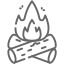 Icon eines Lagerfeuers