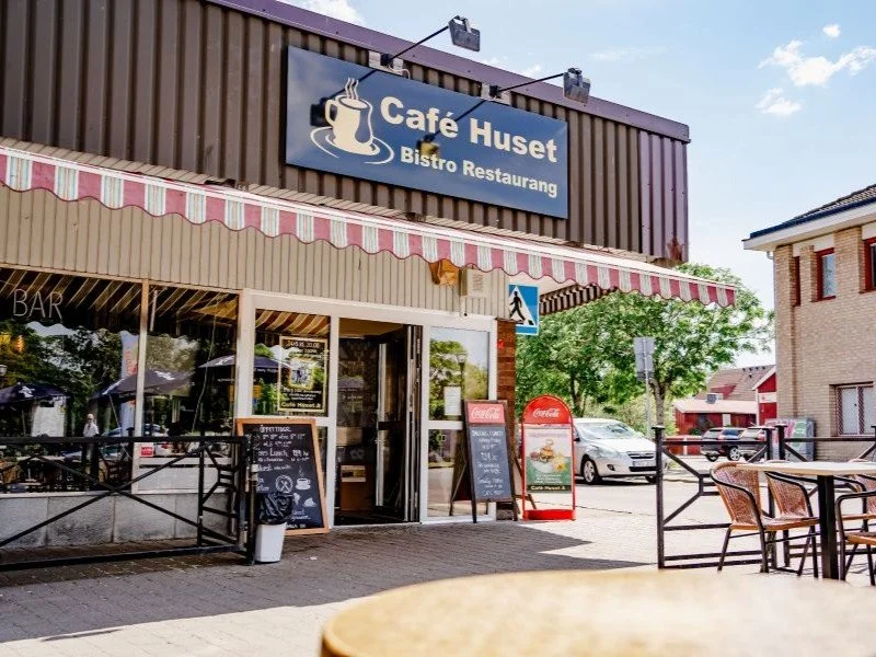 Außenansicht des Gafé Huset in Filipstad