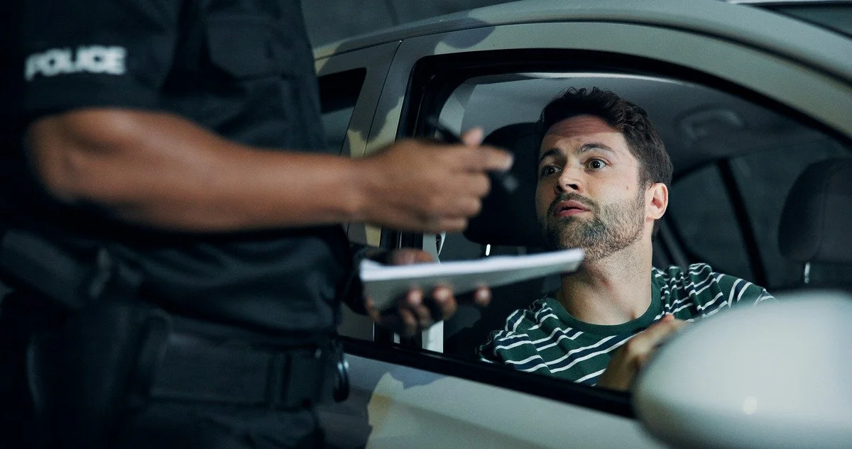 Minnesota police officer conducting a DWI stop