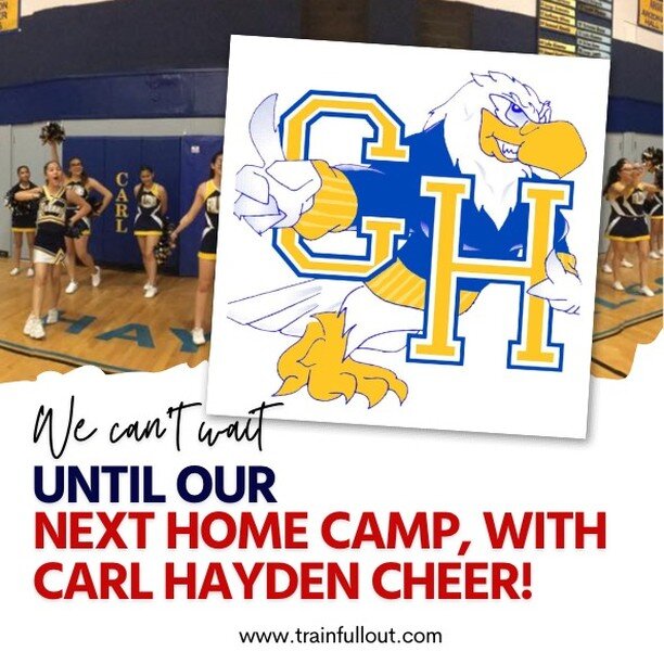 LET'S GOOOOOOO! We'll see you, after Freshman tryouts, Carl Hayden Cheer! 💛💙 Time to take your stunting, tumbling, and choreo to the next level. 💪🏽