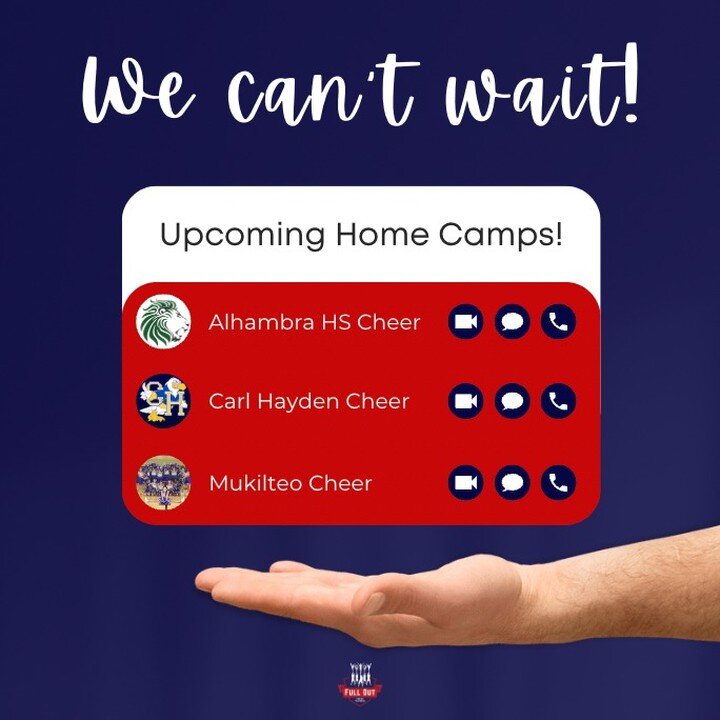 Let's GOOOOOO!!! So excited for the next few weeks of Full Out Home Camps on the schedule! 🥰