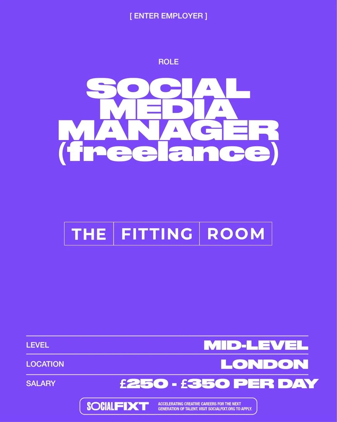 Social Media Manager, THE FITTING ROOM 