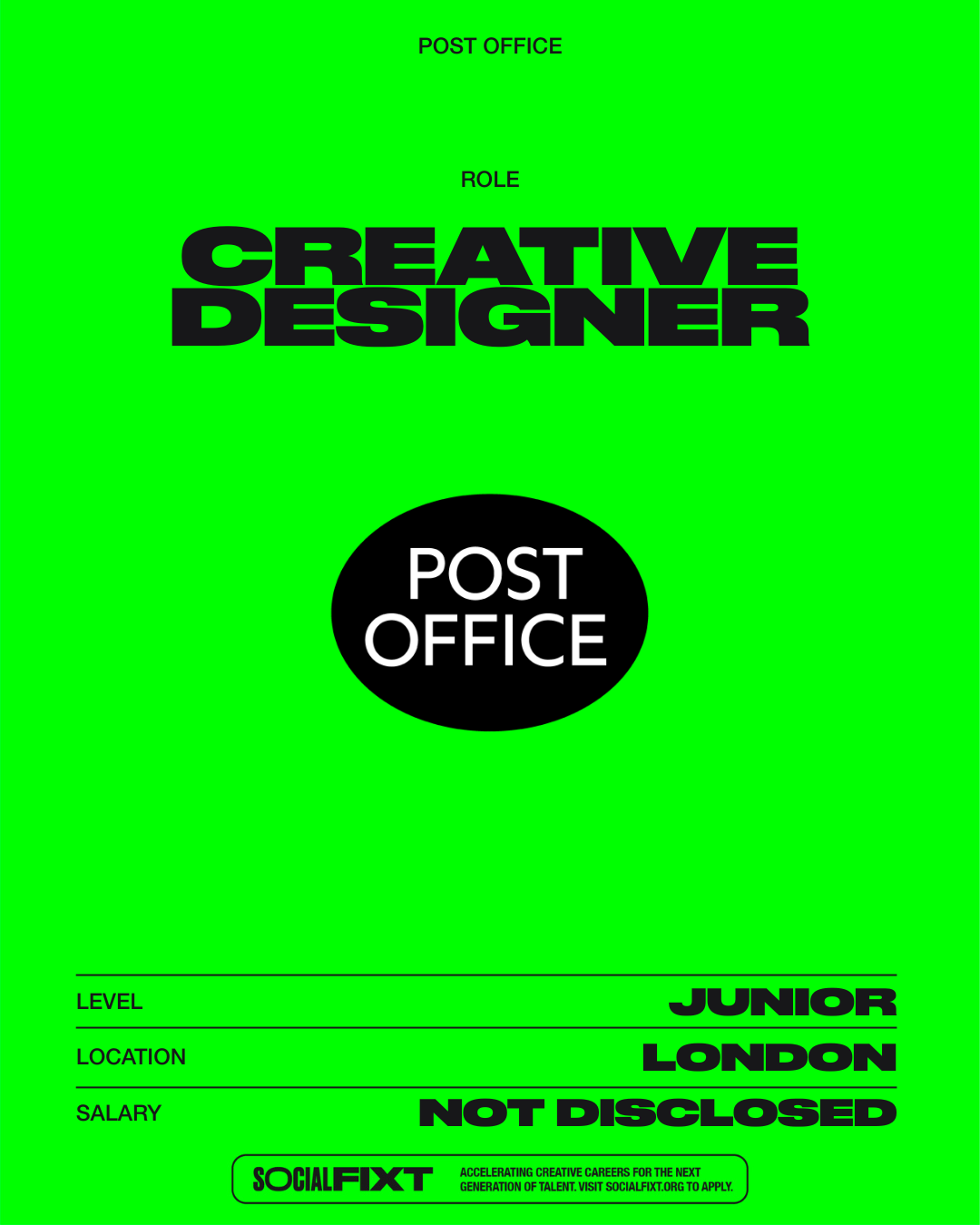 Creative Designer, POST OFFICE