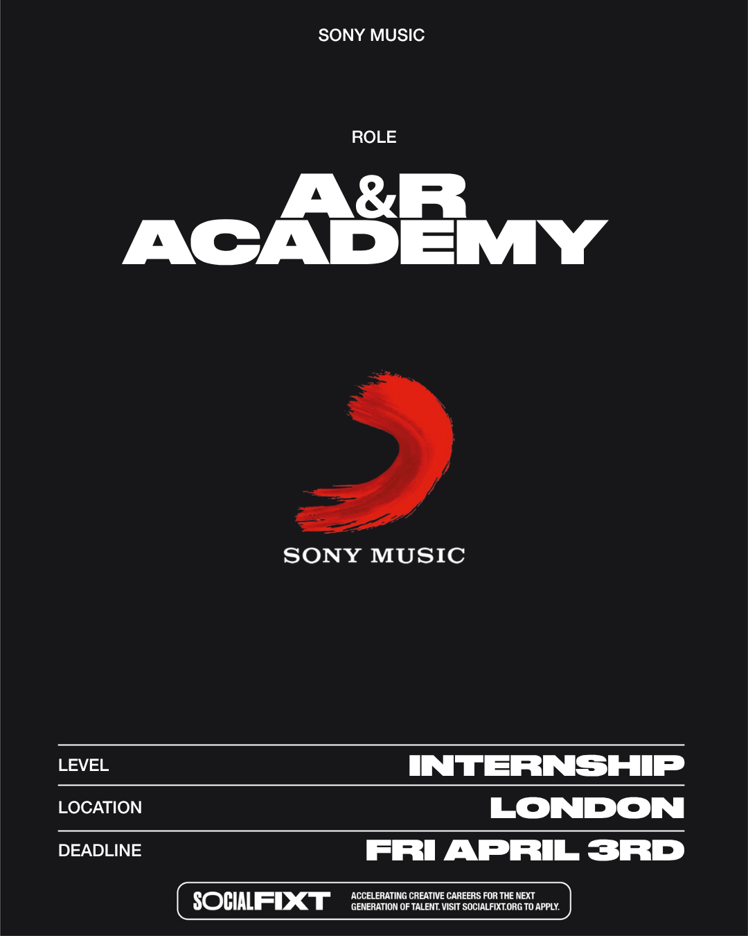 A&amp;R Academy, MINISTRY OF SOUND (sony records) 