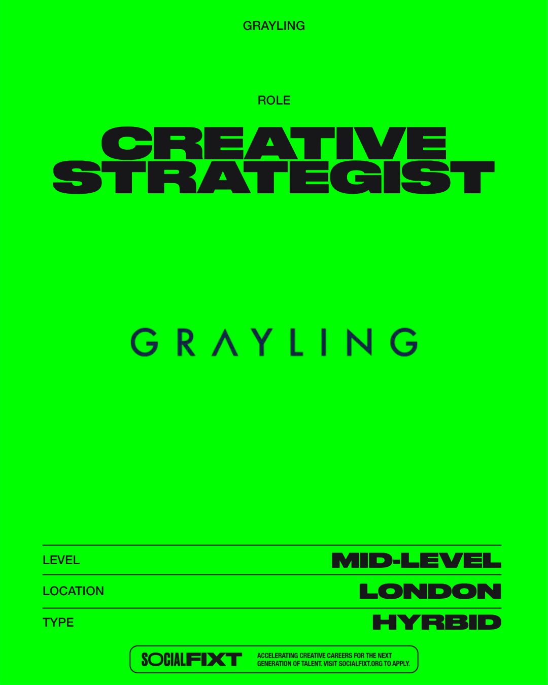 Creative Strategist, GRAYLING