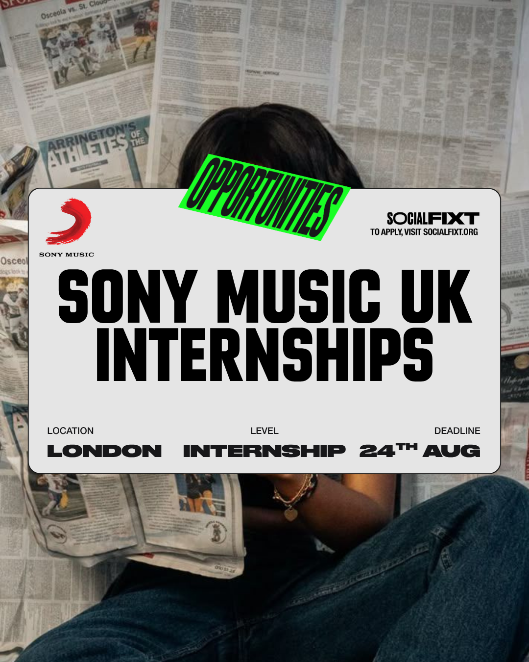 Sony Music UK Internship Programme