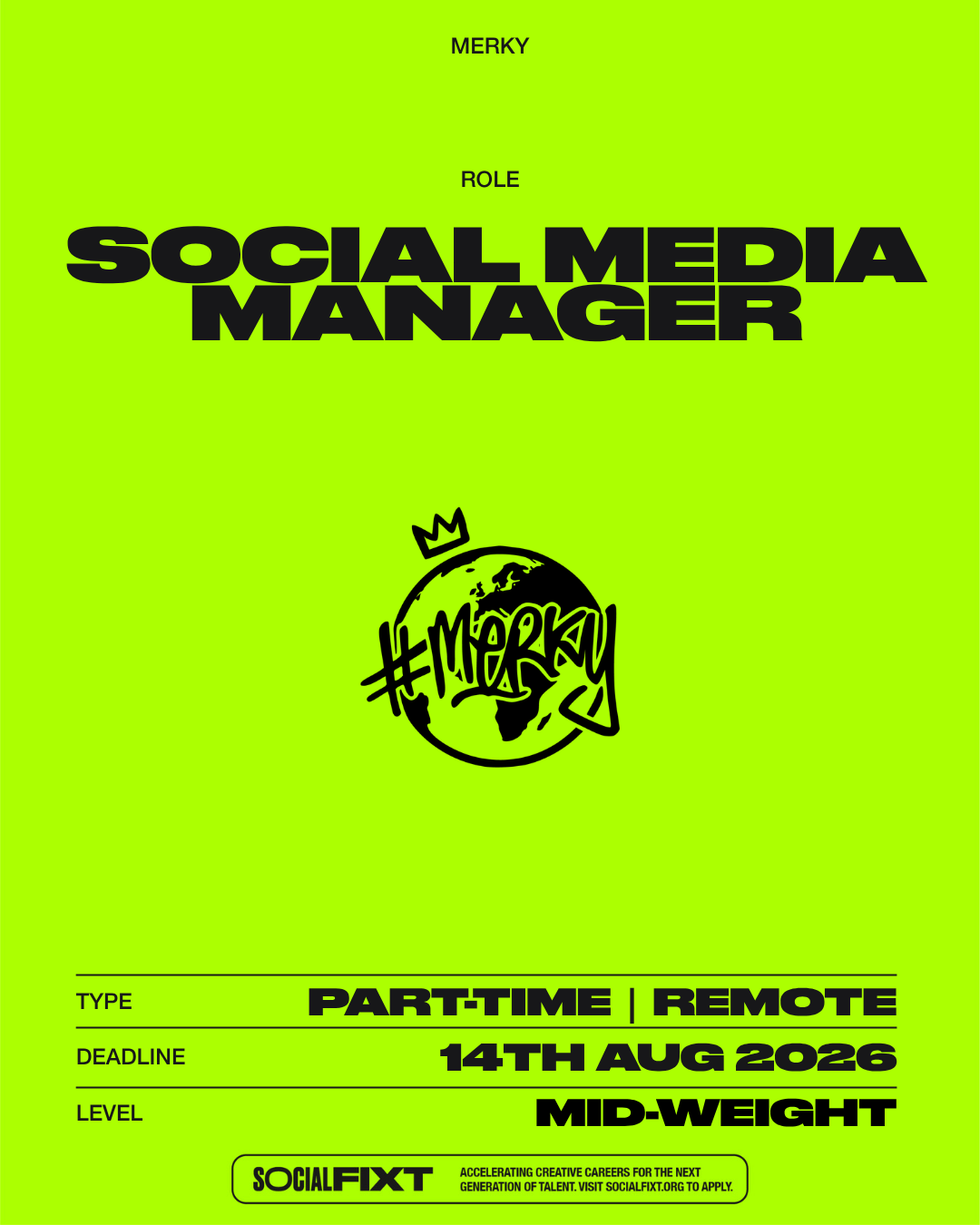 Social Media Manager, MERKY