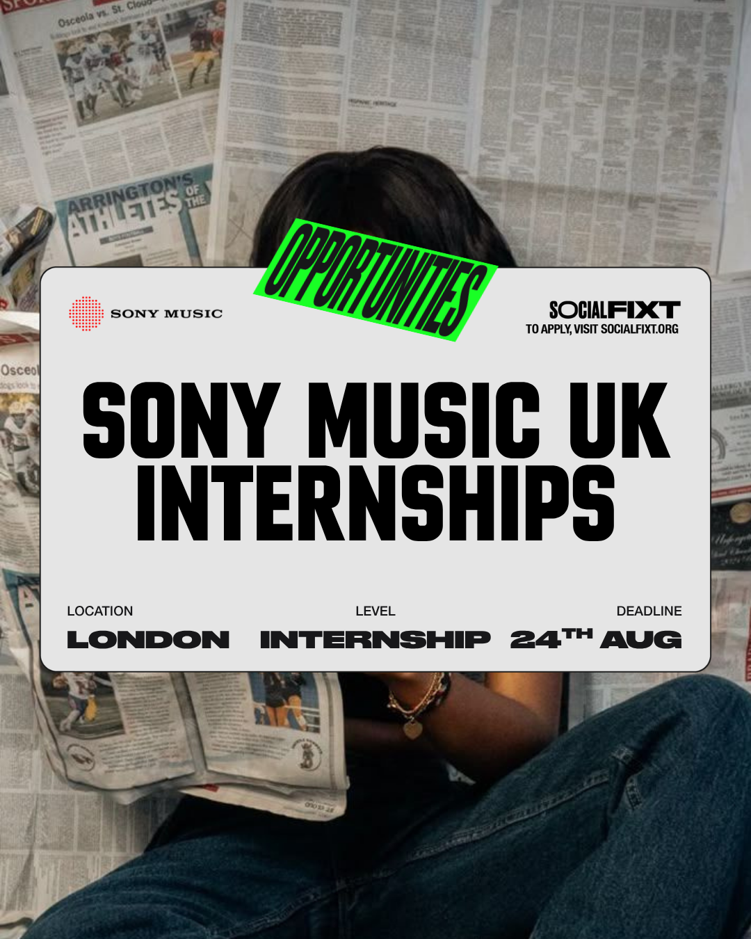 Sony Music UK Internship Programme