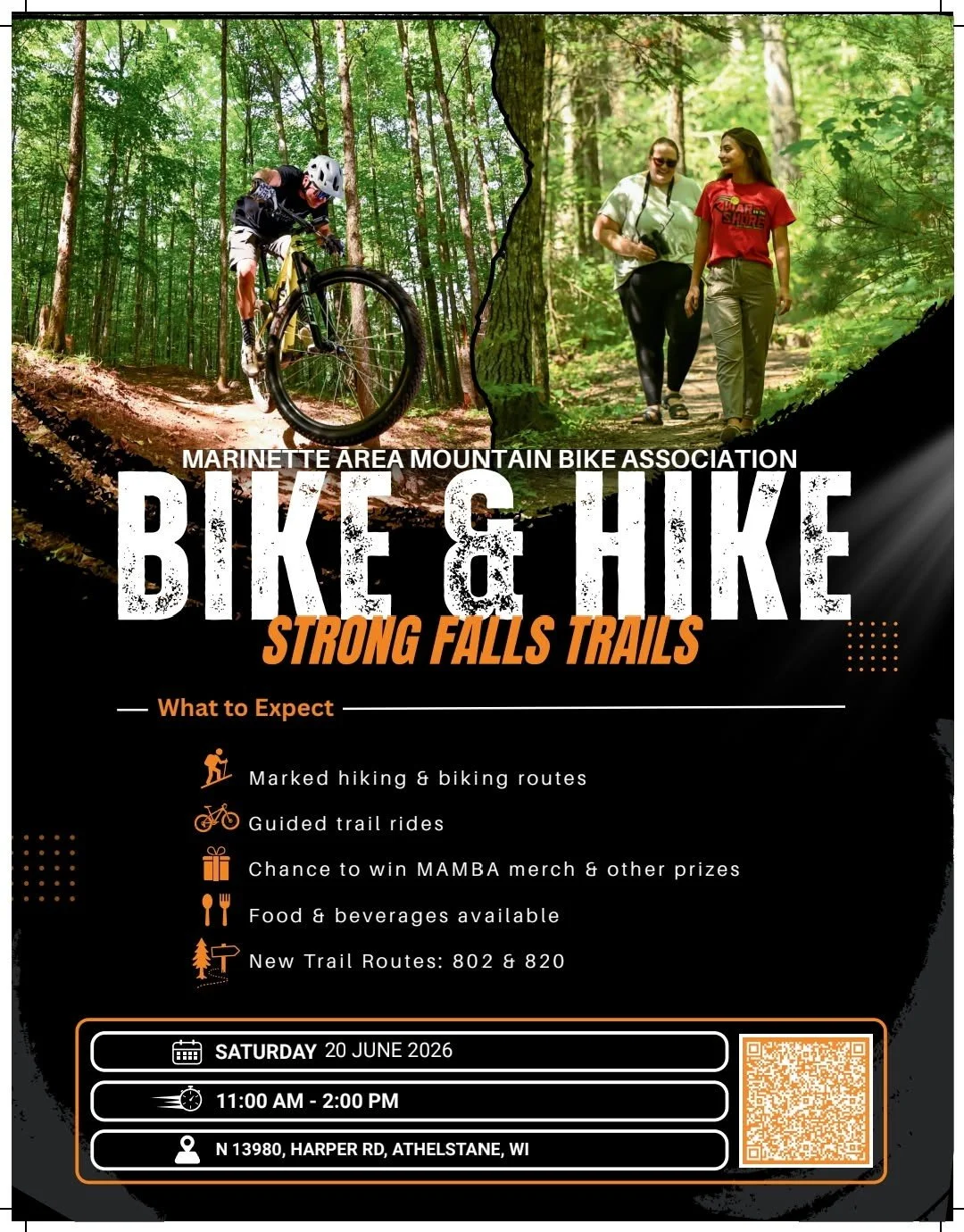 Bike & Hike Strong Falls Trails